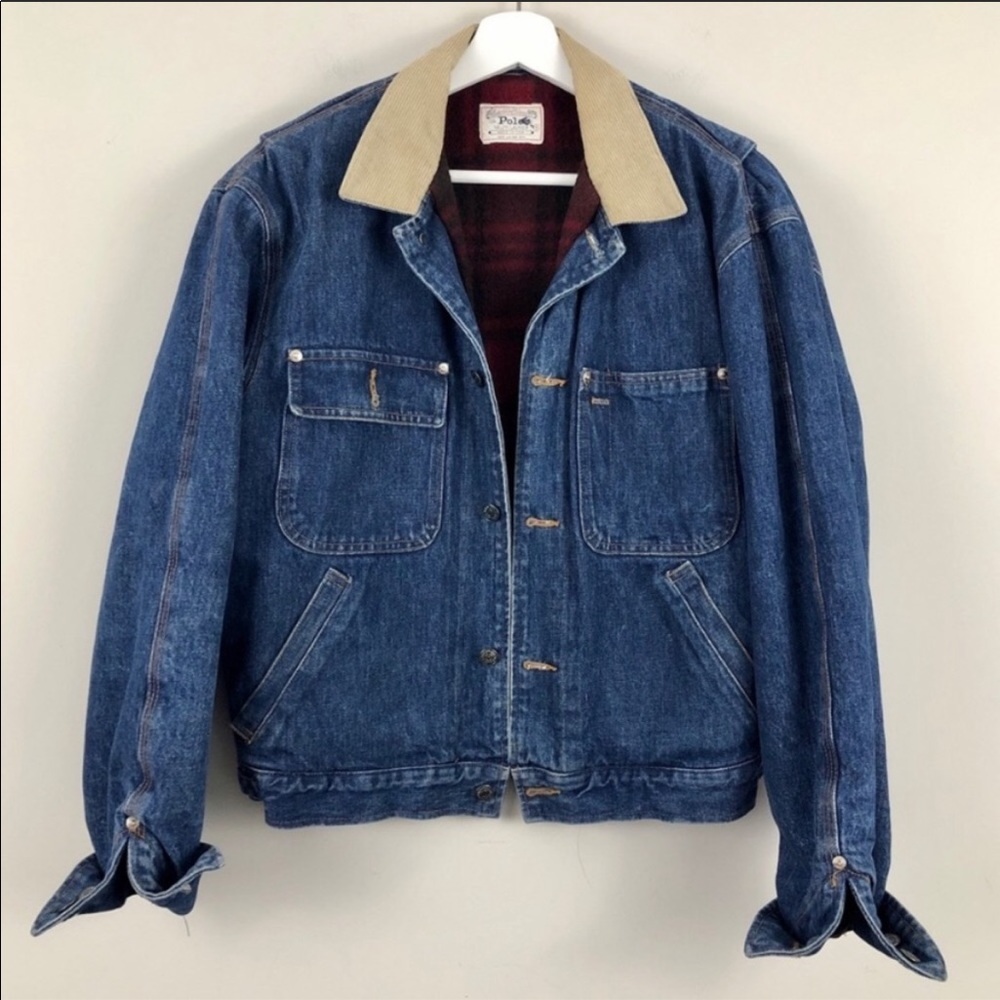 Vintage Ralph Lauren Polo Corduroy Denim Jacket